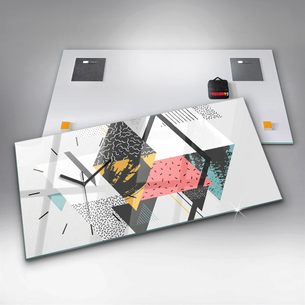 Orologio rettangolare Motivo geometrico