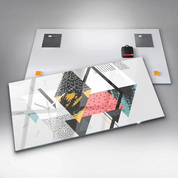 Orologio rettangolare Motivo geometrico
