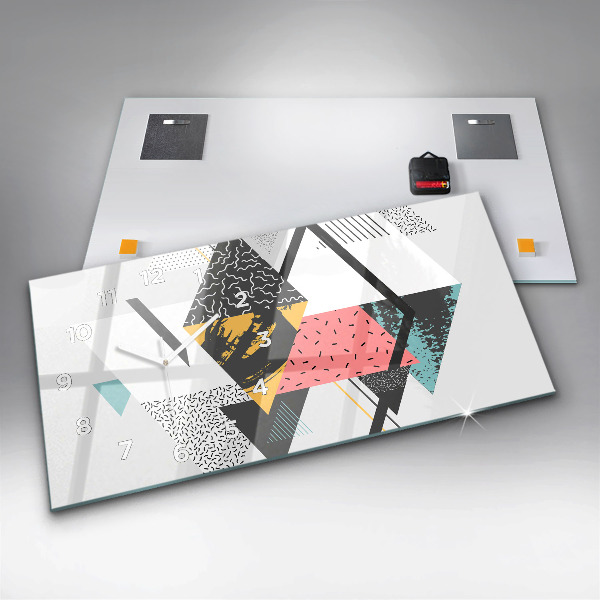 Orologio rettangolare Motivo geometrico