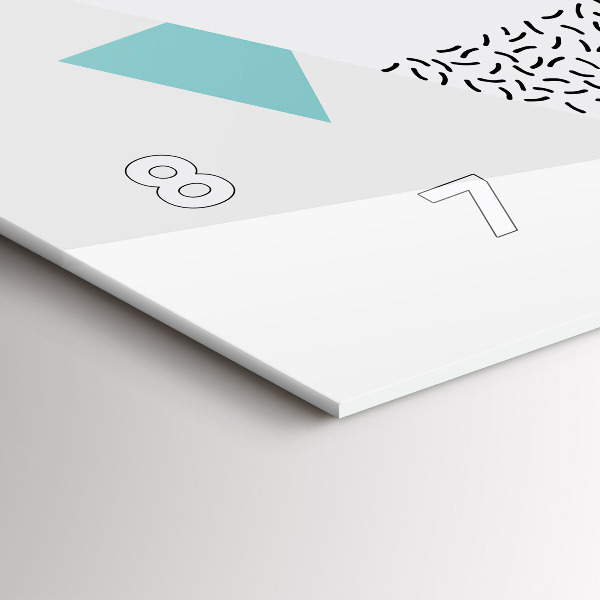 Orologio rettangolare Motivo geometrico