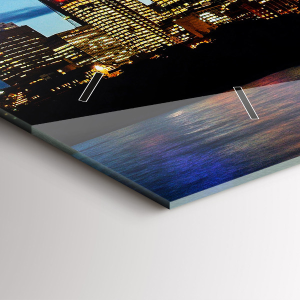 Orologio rettangolare Sydney la sera