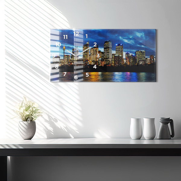 Orologio rettangolare Sydney la sera