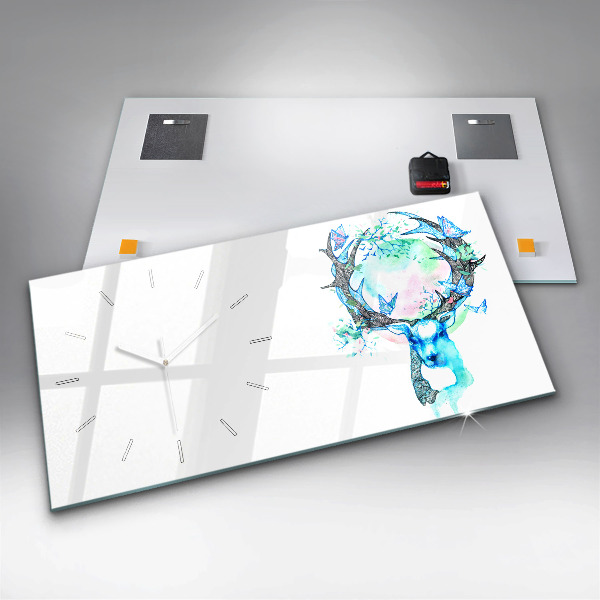 Orologio rettangolare Illustrazione di cervo