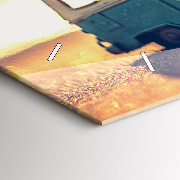 Orologio rettangolare Camper sulla spiaggia