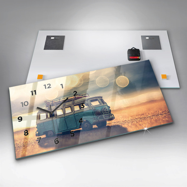 Orologio rettangolare Camper sulla spiaggia