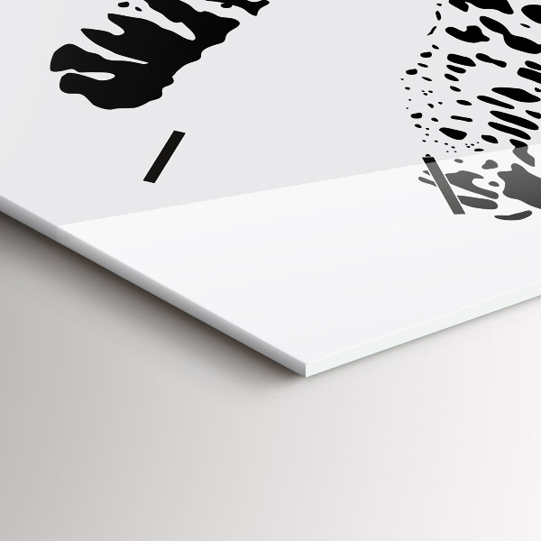 Orologio rettangolare Silhouette di una pantera