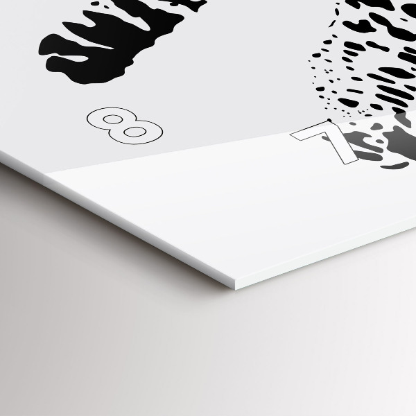 Orologio rettangolare Silhouette di una pantera