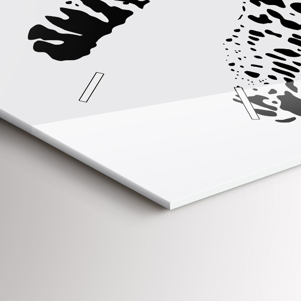 Orologio rettangolare Silhouette di una pantera