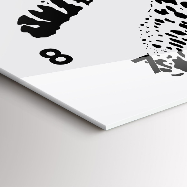 Orologio rettangolare Silhouette di una pantera