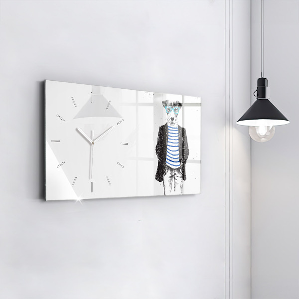Orologio rettangolare Un cane in un corpo umano