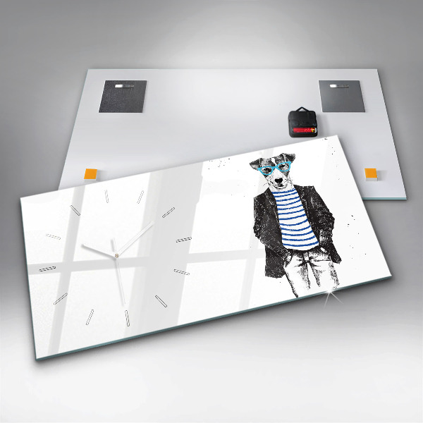 Orologio rettangolare Un cane in un corpo umano