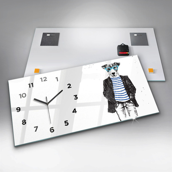 Orologio rettangolare Un cane in un corpo umano