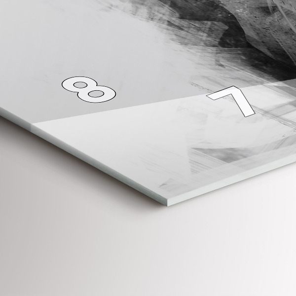 Orologio rettangolare Leone dipinto