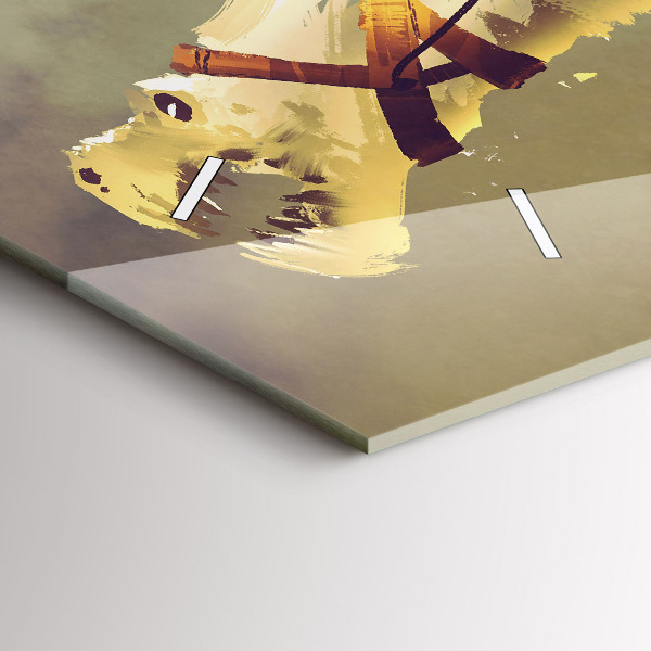 Orologio rettangolare Illustrazione del cavaliere del drago