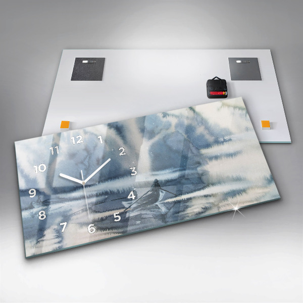 Orologio rettangolare Lago invernale Łódka