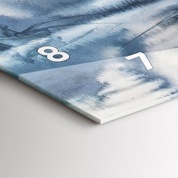 Orologio rettangolare Lago invernale Łódka