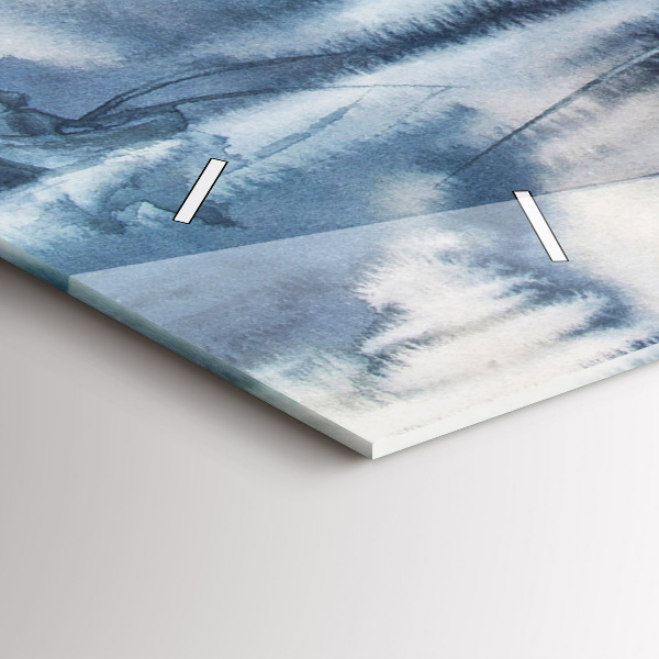 Orologio rettangolare Lago invernale Łódka