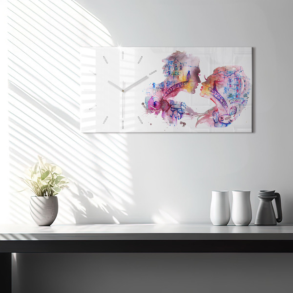 Orologio rettangolare Due corpi un'anima