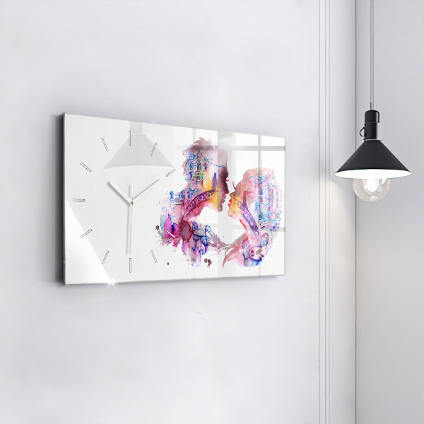 Orologio rettangolare Due corpi un'anima