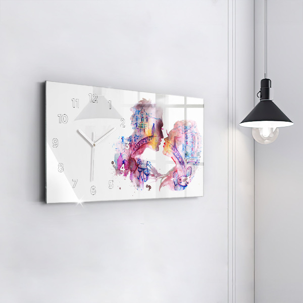 Orologio rettangolare Due corpi un'anima