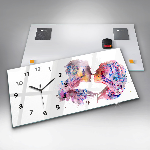 Orologio rettangolare Due corpi un'anima