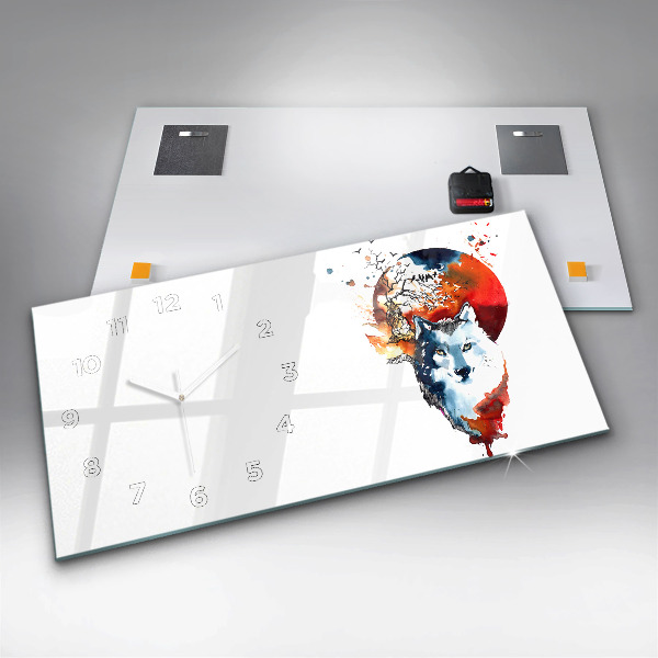 Orologio rettangolare Luna piena e luna del lupo mannaro