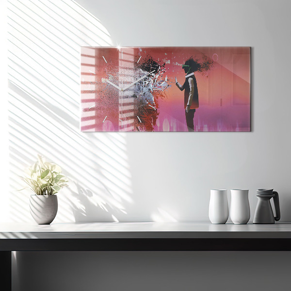 Orologio rettangolare Cyberspazio