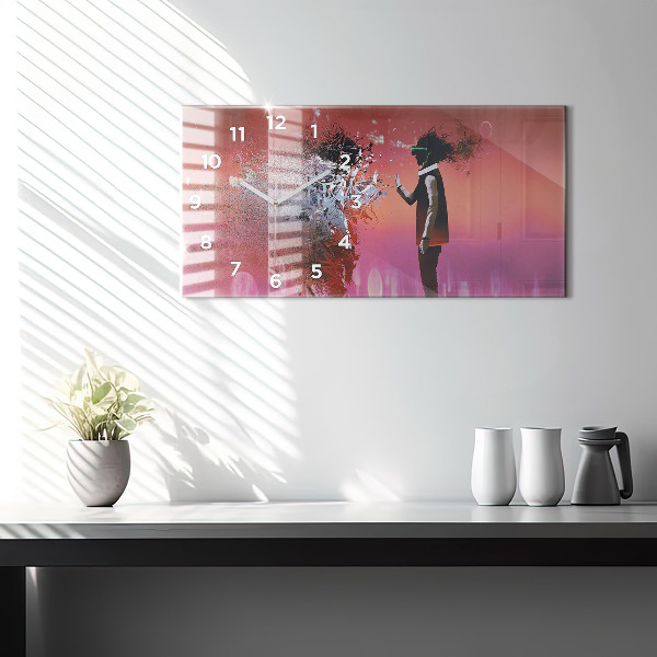 Orologio rettangolare Cyberspazio