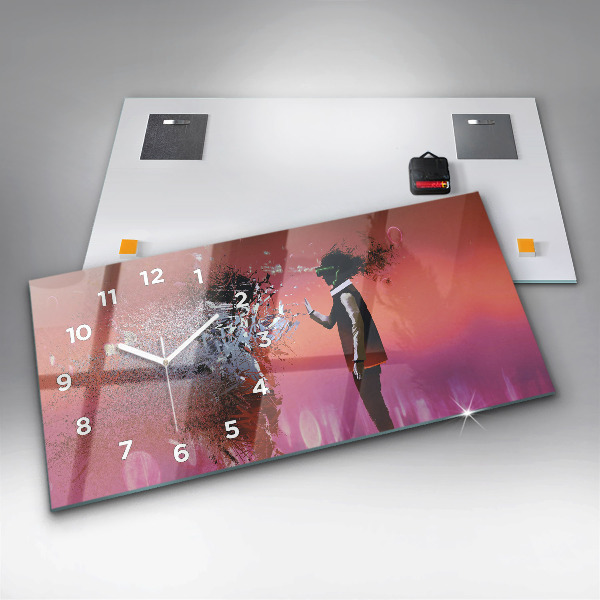 Orologio rettangolare Cyberspazio