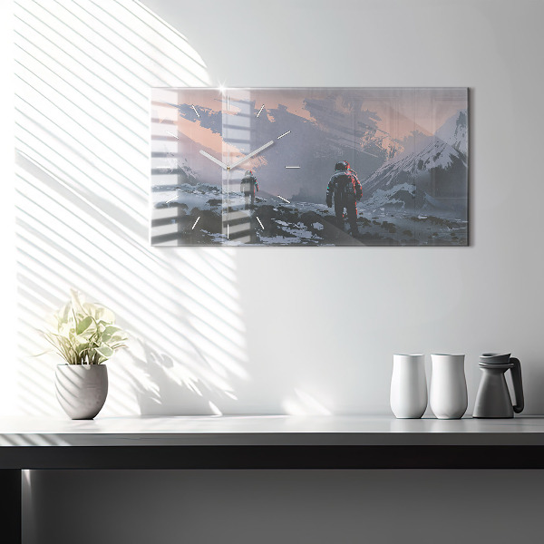 Orologio rettangolare Astronauti Via Lattea