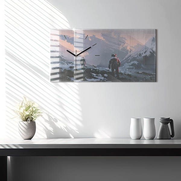 Orologio rettangolare Astronauti Via Lattea