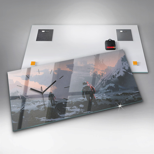 Orologio rettangolare Astronauti Via Lattea