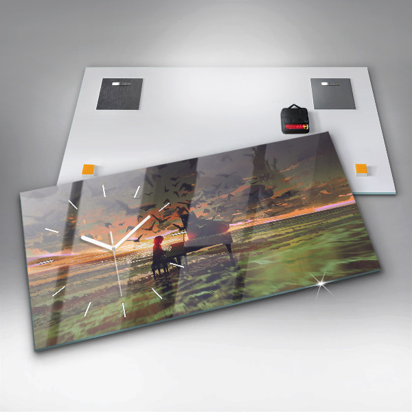 Orologio rettangolare Concerto sulla spiaggia