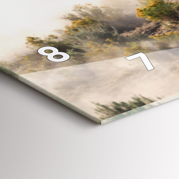 Orologio rettangolare Una mandria di cavalli in corsa