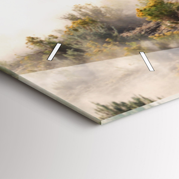 Orologio rettangolare Una mandria di cavalli in corsa