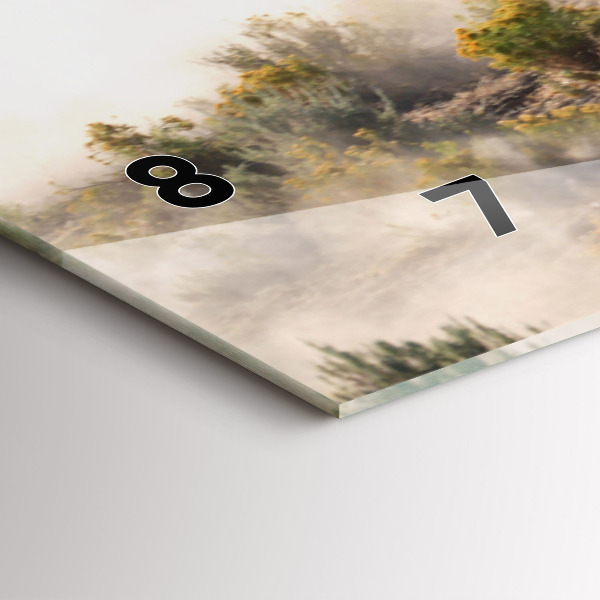 Orologio rettangolare Una mandria di cavalli in corsa