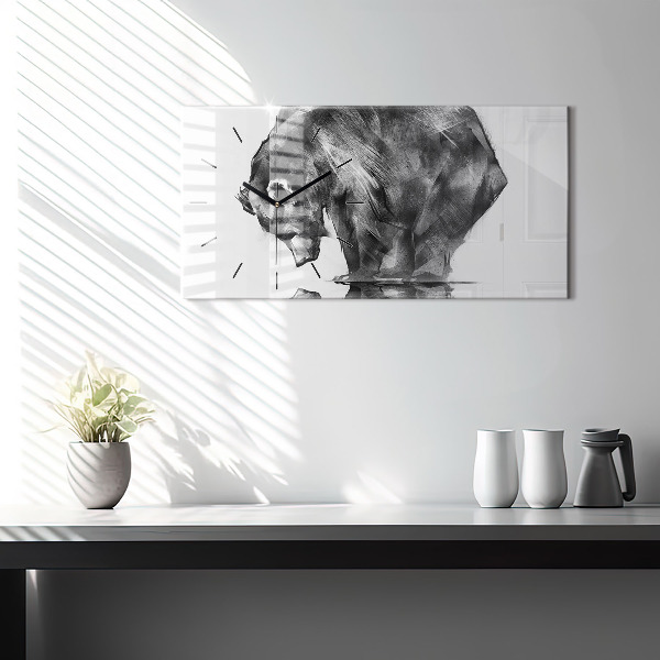 Orologio rettangolare Orso dei cartoni animati