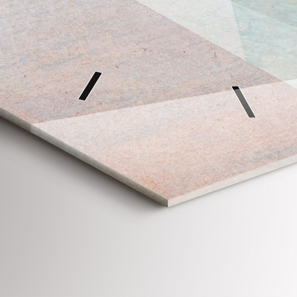 Orologio rettangolare Triangoli Texture astratta