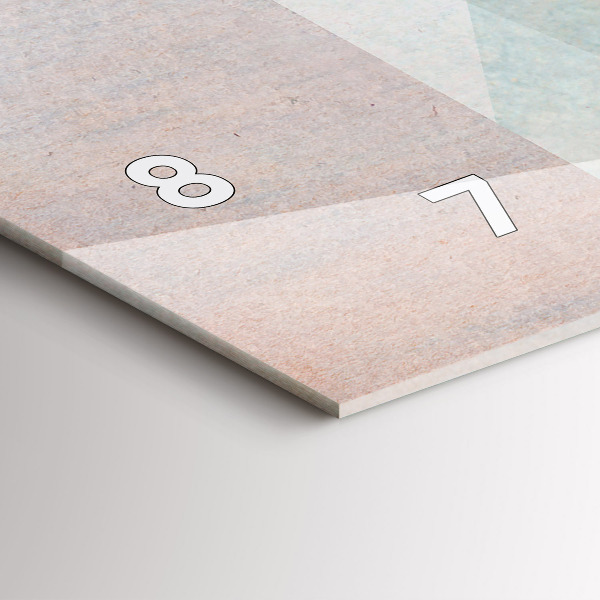 Orologio rettangolare Triangoli Texture astratta