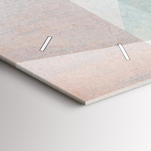 Orologio rettangolare Triangoli Texture astratta