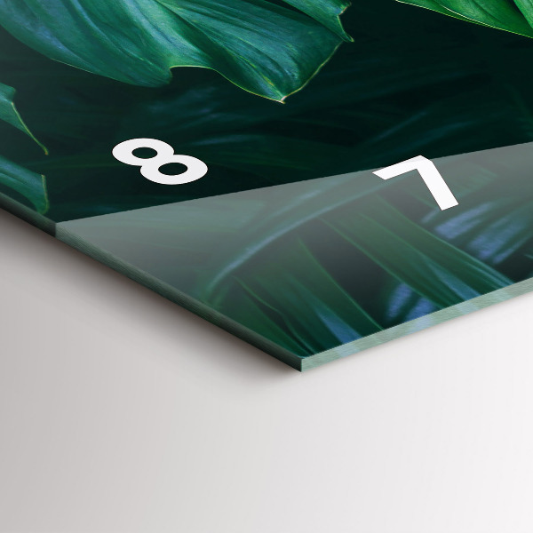 Orologio rettangolare Il lato tropicale della natura