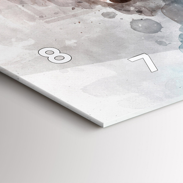 Orologio rettangolare Il passato nella parte posteriore della testa