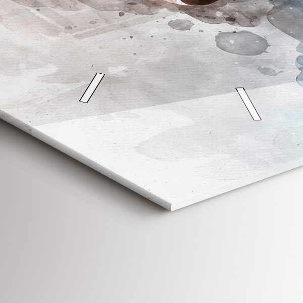 Orologio rettangolare Il passato nella parte posteriore della testa