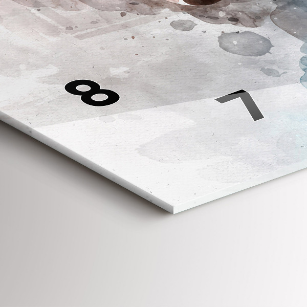 Orologio rettangolare Il passato nella parte posteriore della testa