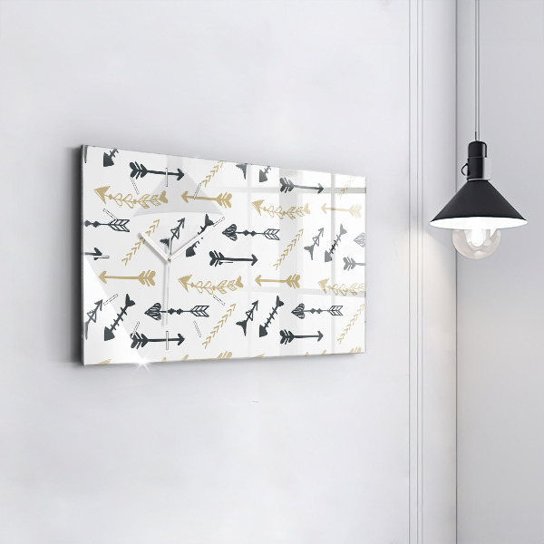 Orologio rettangolare Motivo geometrico hipster