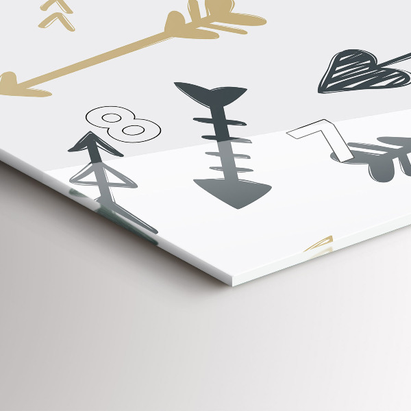 Orologio rettangolare Motivo geometrico hipster