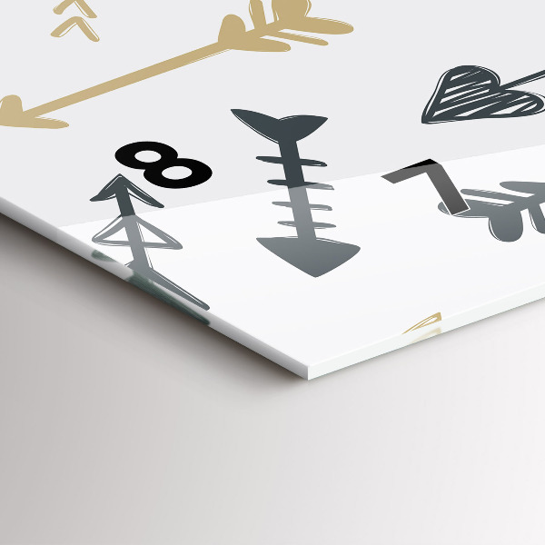 Orologio rettangolare Motivo geometrico hipster