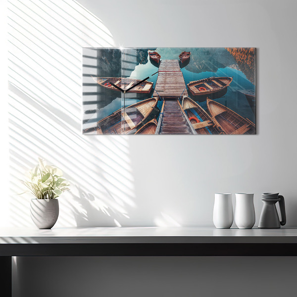 Orologio rettangolare Molo e lago