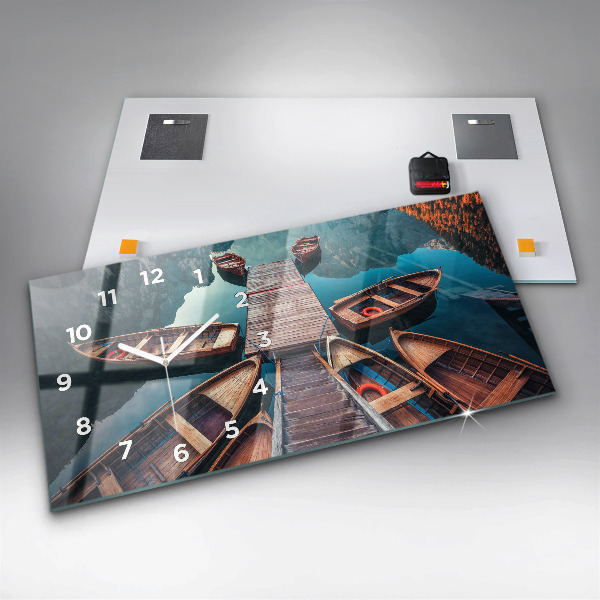 Orologio rettangolare Molo e lago