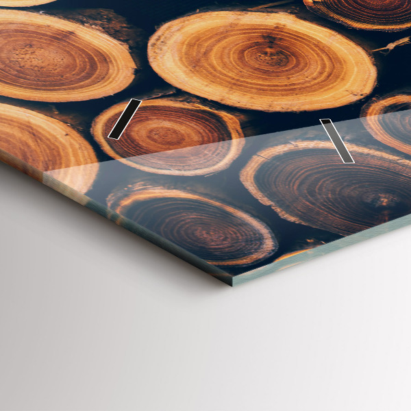 Orologio rettangolare Legna